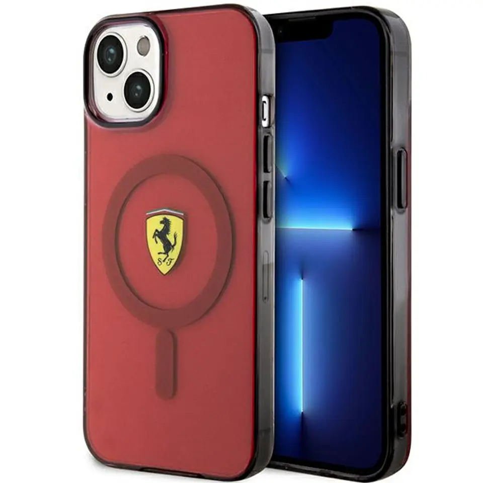 ⁨Ferrari FEHMP14SURKR iPhone 14 6,1" czerwony/red hardcase Translucent Magsafe⁩ w sklepie Wasserman.eu