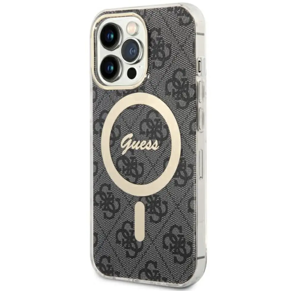⁨Guess GUHMP13LH4STK iPhone 13 Pro / 13 6.1" czarny/black hardcase 4G MagSafe⁩ w sklepie Wasserman.eu