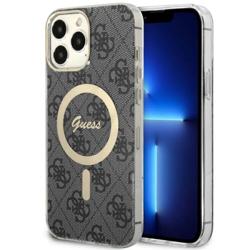 ⁨Guess GUHMP13XH4STK iPhone 13 Pro Max 6.7" czarny/black hardcase 4G MagSafe⁩ w sklepie Wasserman.eu