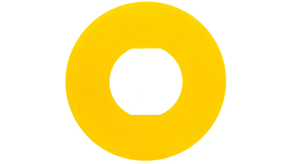 ⁨Tabliczka opisowa żółta okrągła fi60 bez opisu ZBY9101⁩ w sklepie Wasserman.eu