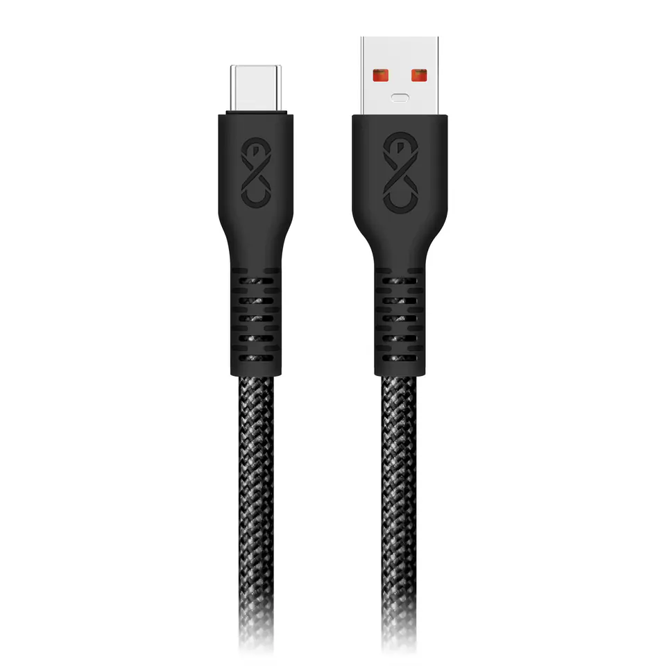 ⁨Kabel USB-A - USB-C eXc IMMORTAL, 0.9m, 30W, szybkie ładowanie, kolor mix⁩ w sklepie Wasserman.eu