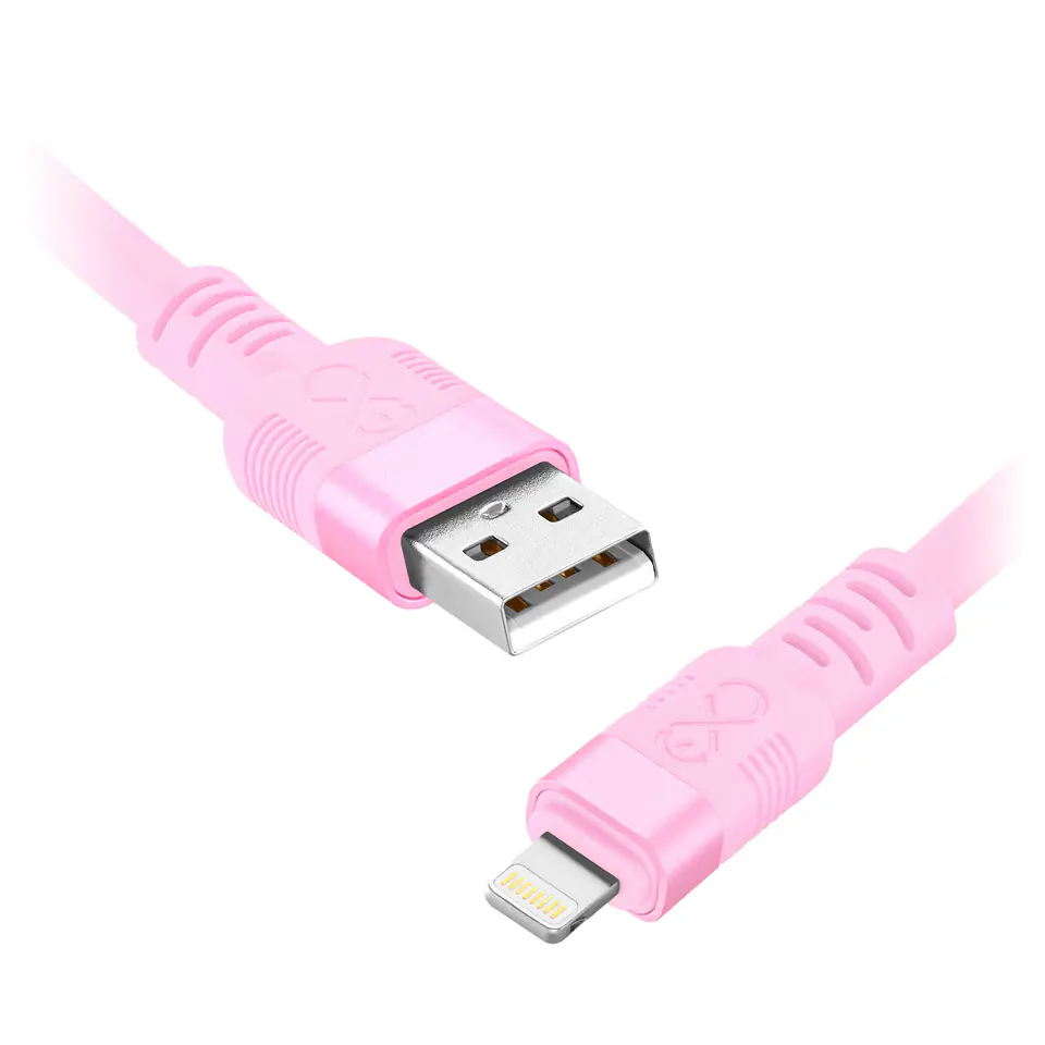 ⁨Kabel USB-A - Lightning eXc WHIPPY Pro, 0.9M, 29W, szybkie ładowanie, kolor mix pastelowy⁩ w sklepie Wasserman.eu