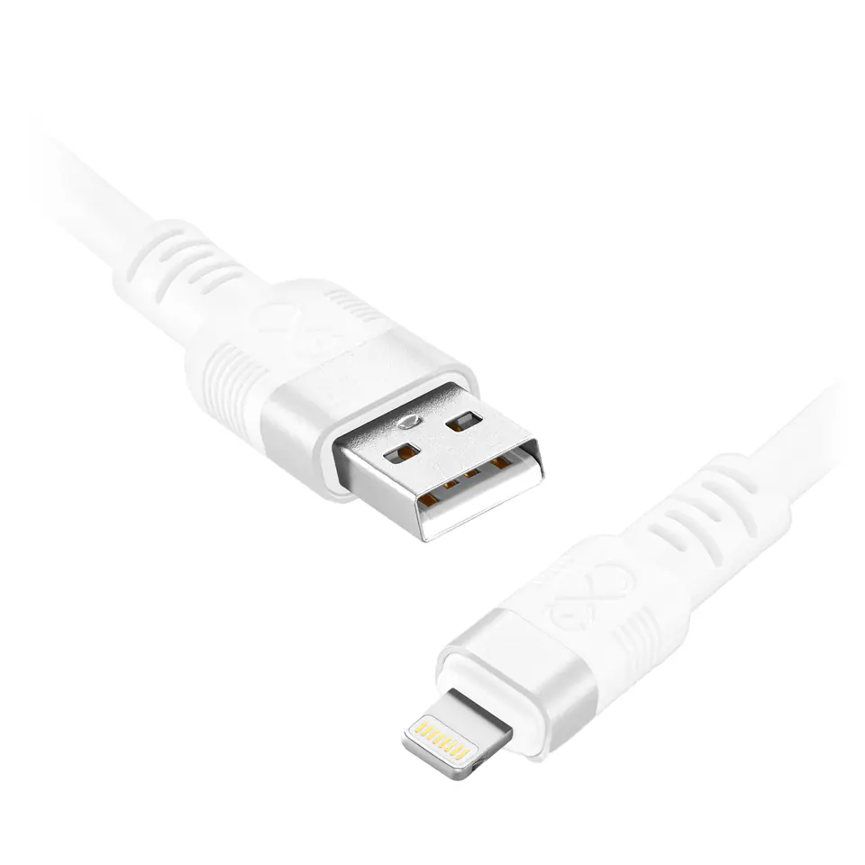 ⁨Kabel USB-A - Lightning eXc WHIPPY Pro, 2M, 12W, szybkie ładowanie, kolor mix ciemny⁩ w sklepie Wasserman.eu