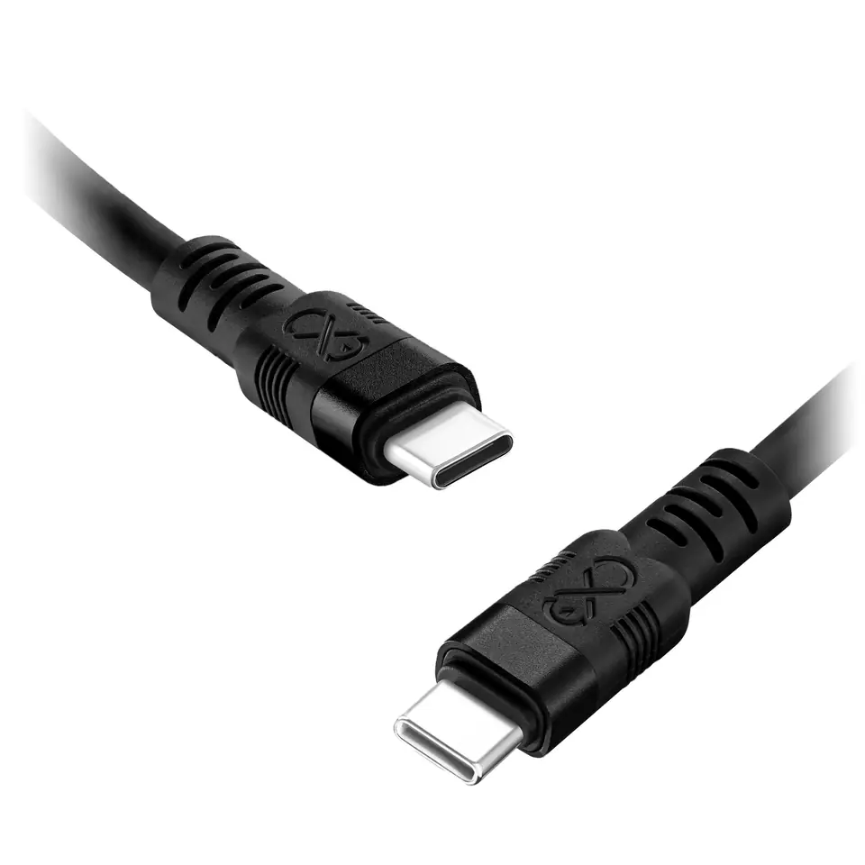 ⁨Kabel USB-C - USB-C eXc WHIPPY Pro, 0.9M, 100W, szybkie ładowanie, kolor mix ciemny⁩ w sklepie Wasserman.eu
