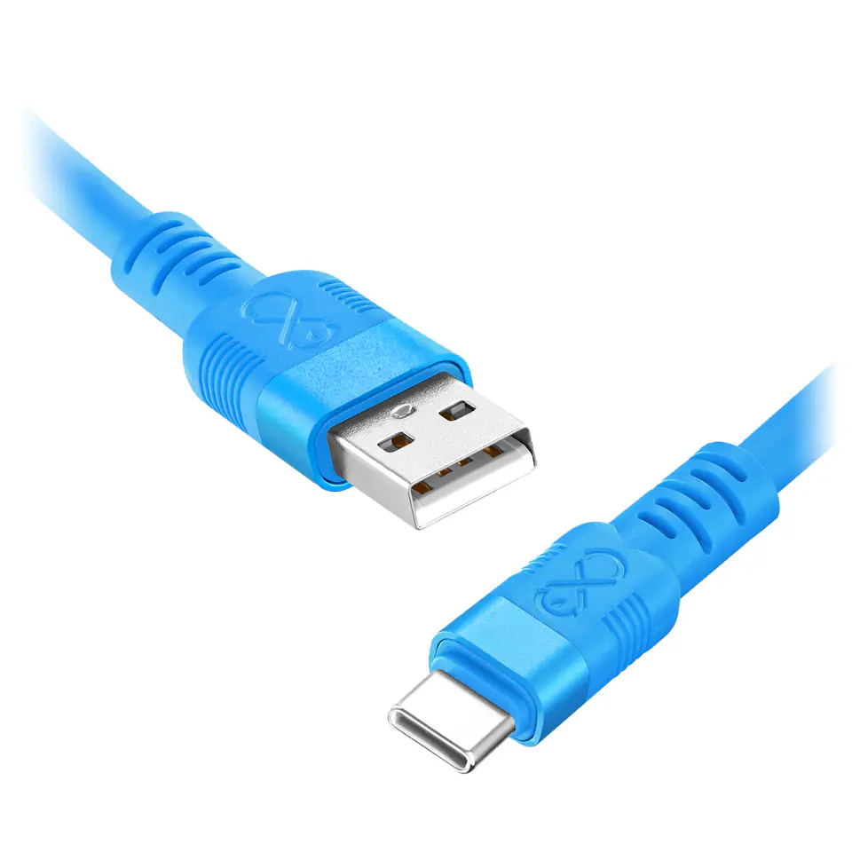 ⁨Kabel USB-A - USB-C eXc WHIPPY Pro, 0.9M, 60W, szybkie ładowanie, kolor mix pastelowy⁩ w sklepie Wasserman.eu