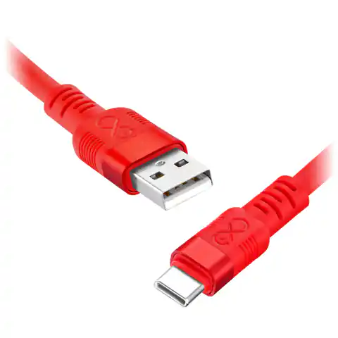 ⁨Kabel USB-A - USB-C eXc WHIPPY Pro, 2M, 60W, szybkie ładowanie, kolor mix neonowy⁩ w sklepie Wasserman.eu