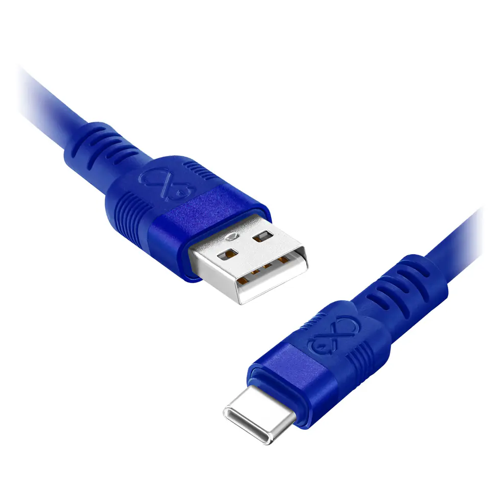 ⁨Kabel USB-A - USB-C eXc WHIPPY Pro, 2M, 60W, szybkie ładowanie, kolor mix pastelowy⁩ w sklepie Wasserman.eu