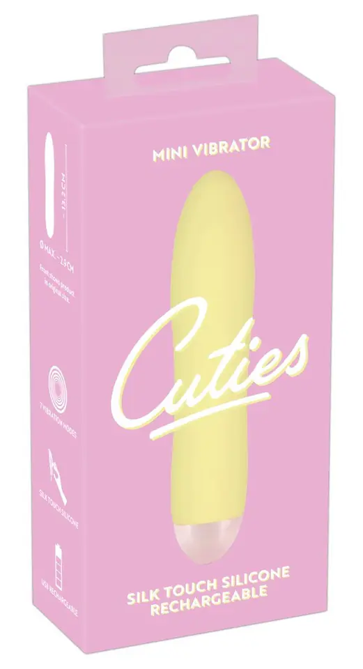 ⁨WIBRATOR CUTIES MINI VIBRATOR YELLOW⁩ w sklepie Wasserman.eu