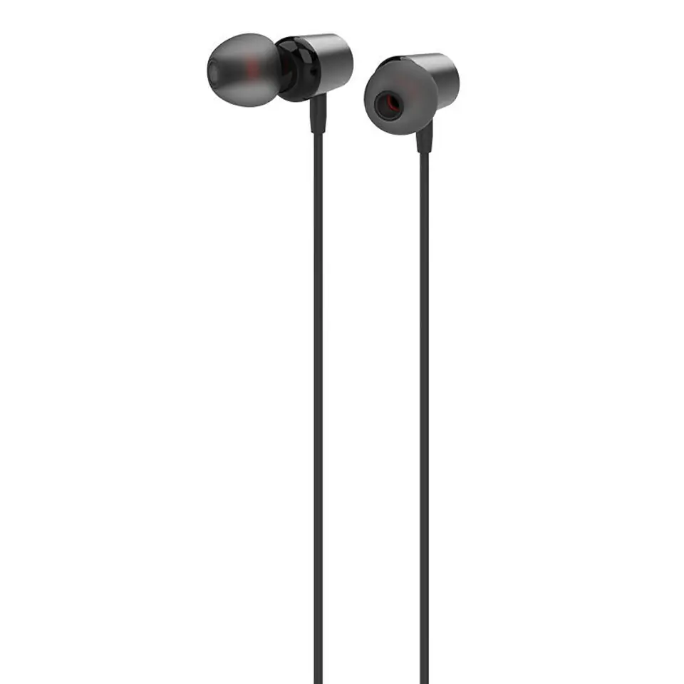 ⁨Słuchawki dokanałowe przewodowe LDNIO HP03, jack 3.5mm (czarne)⁩ w sklepie Wasserman.eu