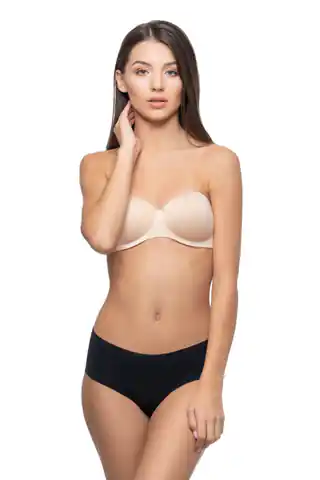 ⁨Self-supporting bra with interchangeable back BWS001 beige (Multicolor, Size D)⁩ at Wasserman.eu