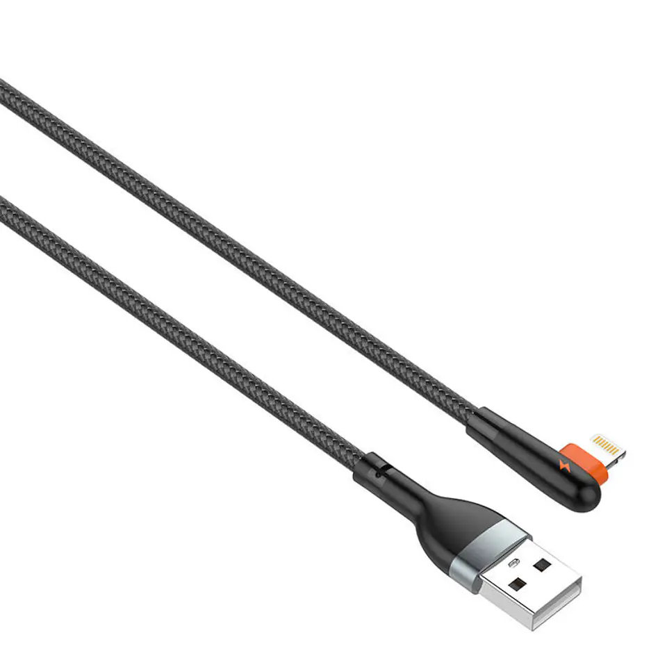 ⁨Kabel USB do Lightning LDNIO LS561, 2.4A, 1m (czarny)⁩ w sklepie Wasserman.eu