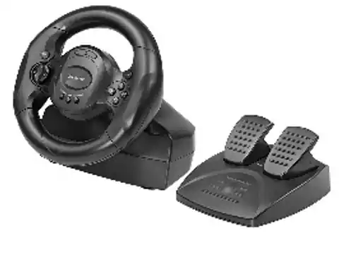 ⁨Tracer Rayder 4 in 1 Black Steering wheel PC, PlayStation 4, Playstation 3, Xbox One⁩ at Wasserman.eu