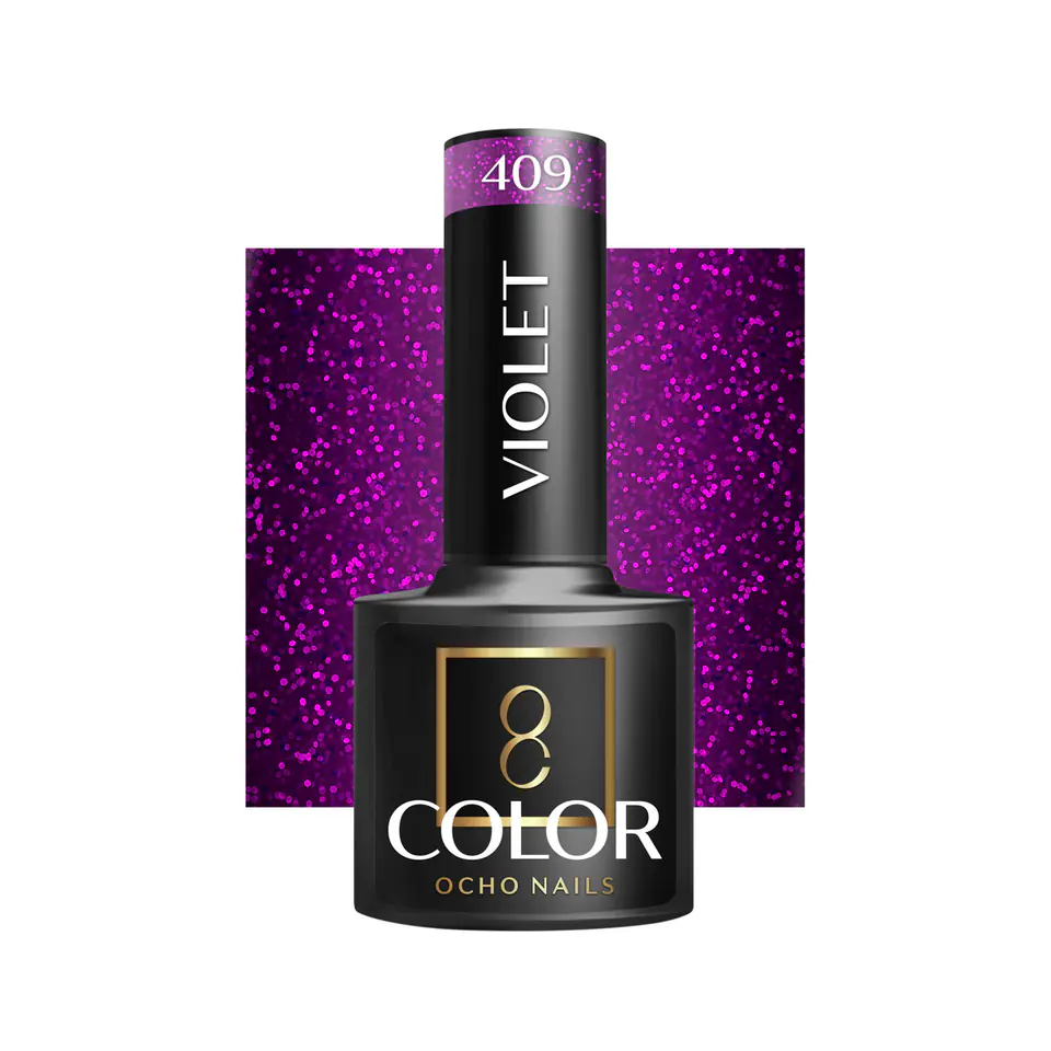 ⁨OCHO NAILS Lakier hybrydowy violet 409 -5 g⁩ w sklepie Wasserman.eu