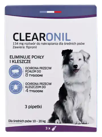 ⁨FRANCODEX Clearonil Medium breed - Anti-Parasiten-Tropfen für Hunde - 3 x 134 mg⁩ im Wasserman.eu