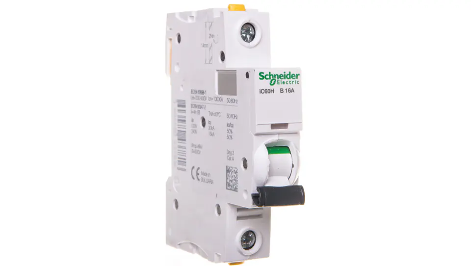 ⁨Circuit Breaker 1P B 16A 10kA AC iC60H-B16 A9F06116⁩ at Wasserman.eu