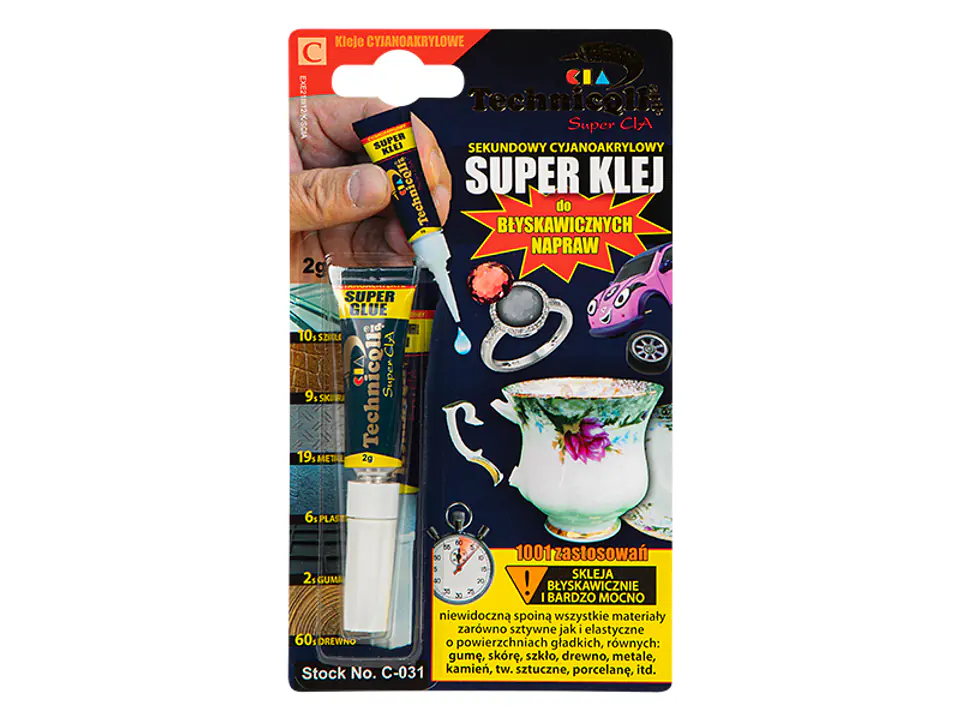 ⁨91-466# Klej sekundowy super klej 2g technicqll⁩ w sklepie Wasserman.eu