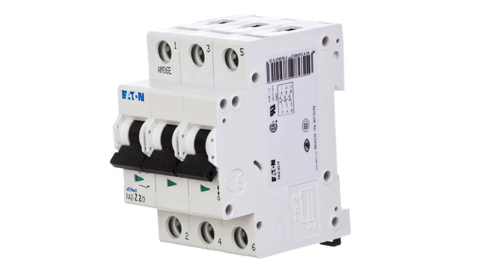 ⁨Over current circuit breaker 3P with 2A 15kA AC FAZ Z2/3 278921⁩ at Wasserman.eu