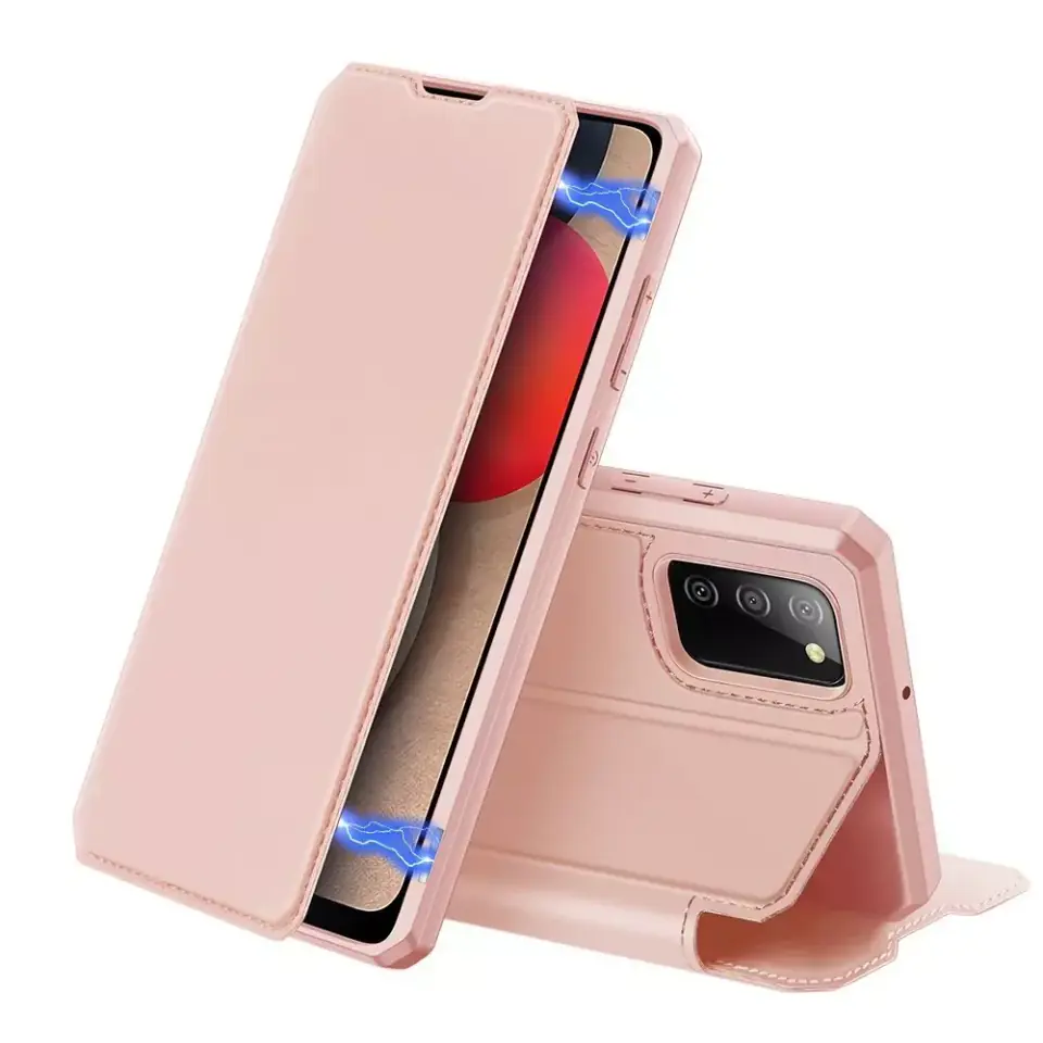 DUX DUCIS Skin X kabura etui pokrowiec z klapką Samsung Galaxy A02s EU różowy w sklepie Wasserman.eu