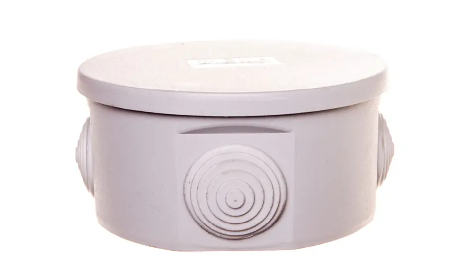 ⁨Hermetic surface box fi 100mm IP44 grey PO-100 31.3⁩ at Wasserman.eu
