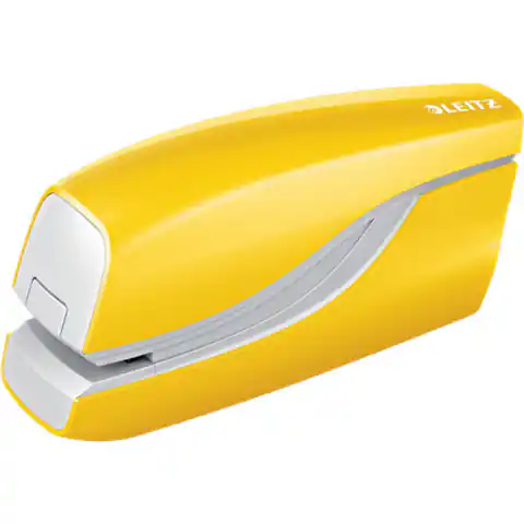 ⁨Zszywacz elektryczny na baterie WOW, żółty, 10 kartek 55661016⁩ w sklepie Wasserman.eu