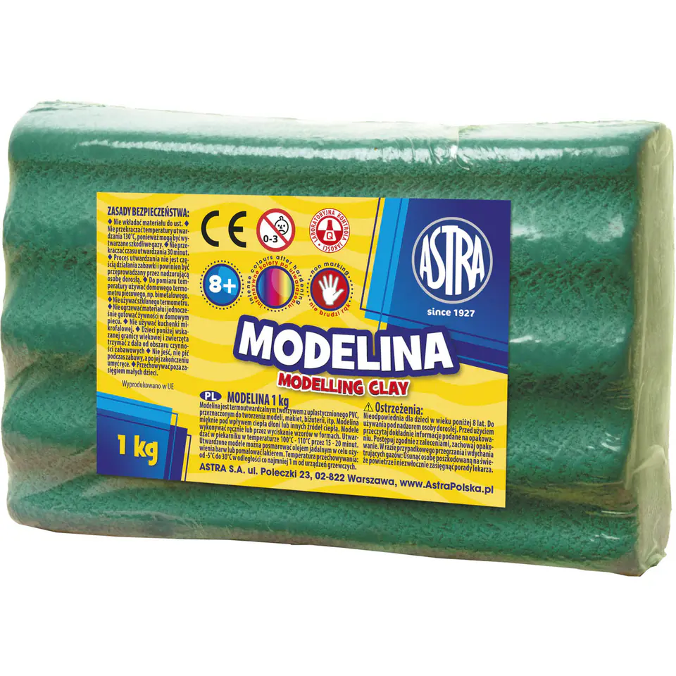 ⁨Modelina Astra 1 kg zielona 304111008 ASTRA⁩ w sklepie Wasserman.eu