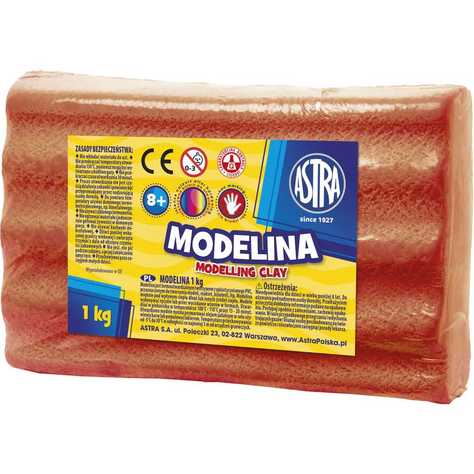⁨Modelina termoutwardzalna 1kg czerwona 304111009 ASTRA⁩ w sklepie Wasserman.eu