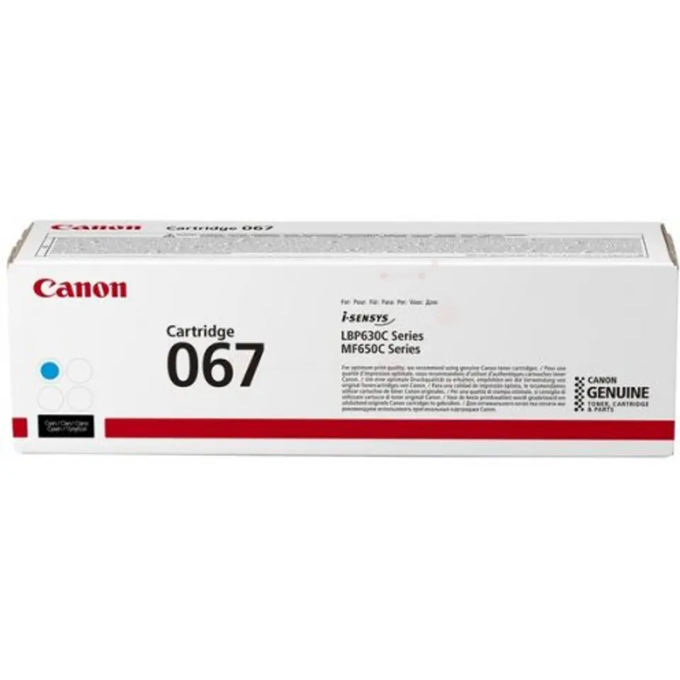 Canon CRG-067 5101C002 toner cartridge 1 pc. Genuine Cyan at Wasserman.eu