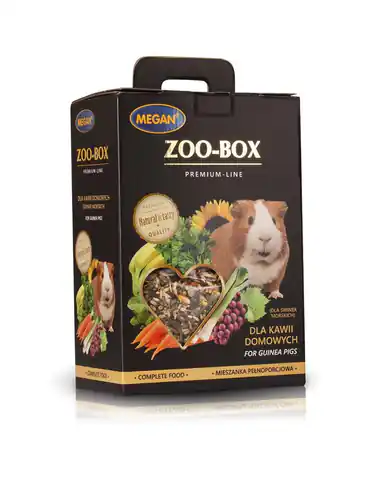 ⁨MEGAN Zoo-box - sucha karma dla świnki morskiej - 4x550 g⁩ w sklepie Wasserman.eu
