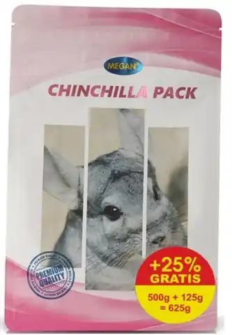 ⁨MEGAN Chinchilla Pack - karma dla szynszyli - 500 + 125 g⁩ w sklepie Wasserman.eu