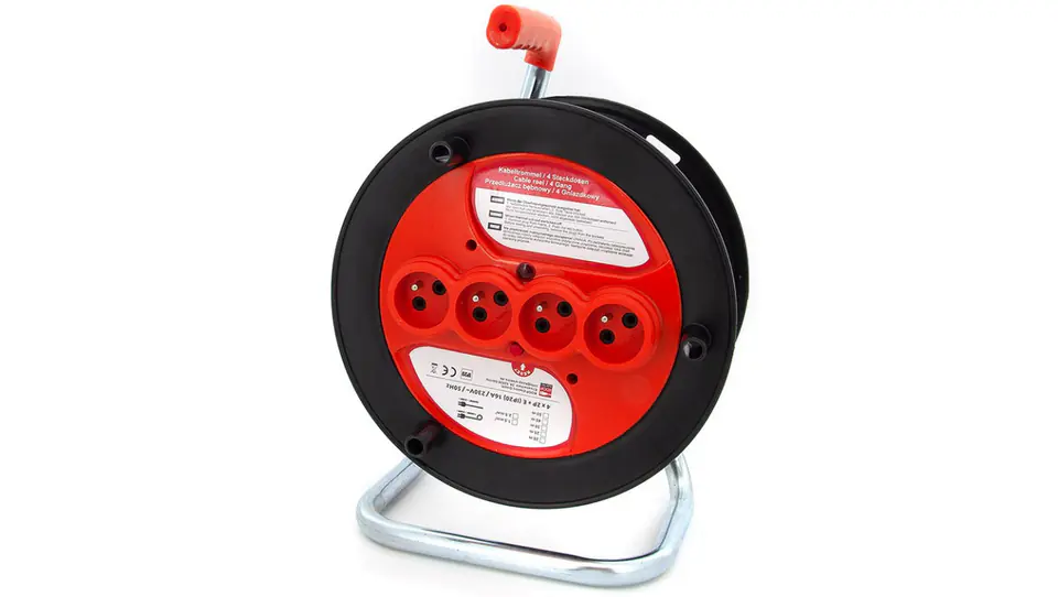 Bęben, zwijak z gniazdami, nawijak do kabli, przewodów elektrycznych, przedłużaczy TNPL-280 w sklepie Wasserman.eu