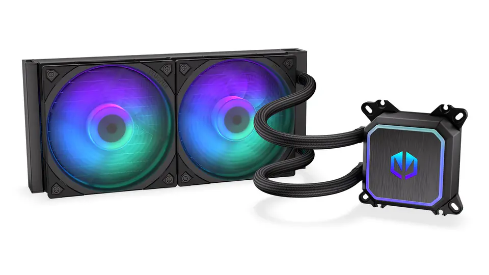 ⁨ENDORFY Navis F240 ARGB Processor All-in-one liquid cooler 24 cm Black 1 pc(s)⁩ at Wasserman.eu