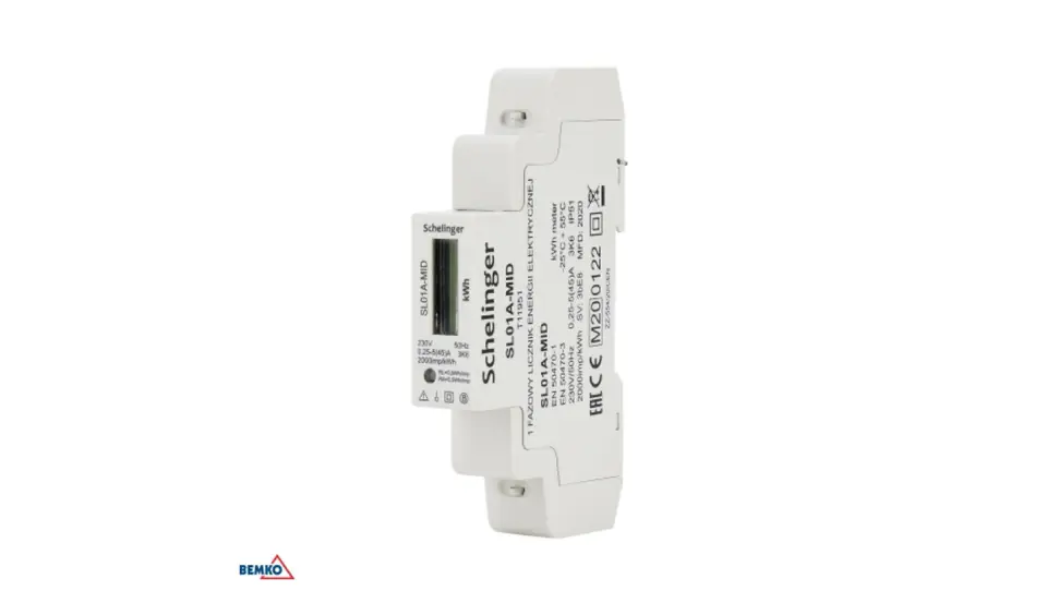 ⁨LICZNIK ENERGII 1 FAZOWY MID SCHELINGER⁩ w sklepie Wasserman.eu