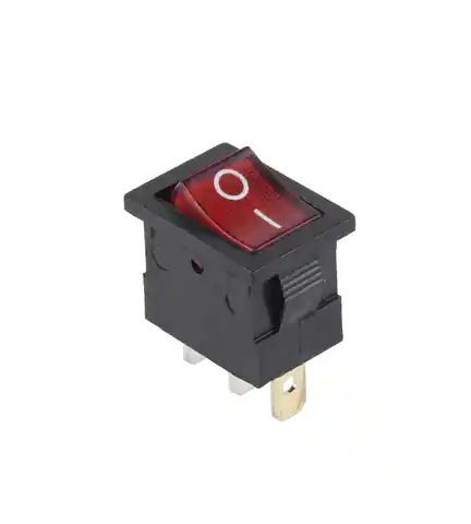 ⁨PRK0120B Złącze przełącznik MK1011 podświetlany czerwony 230V⁩ w sklepie Wasserman.eu