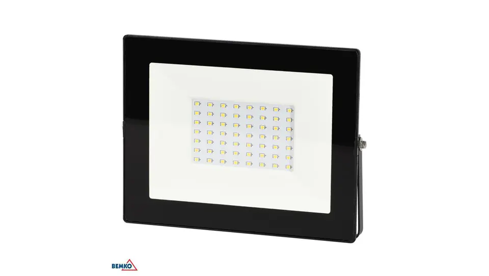 ⁨NAŚWIETLACZ LED SMD KASTEL 50W 6000K 4200LM IP65 CZARNY⁩ w sklepie Wasserman.eu