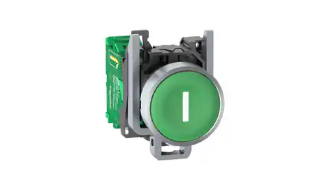 ⁨Harmony XB4R Główka bezprzewodowego i bezbateryjnego przycisku z nadajnikiem Zielona Metalowa I ZB4RTA331⁩ w sklepie Wasserman.eu