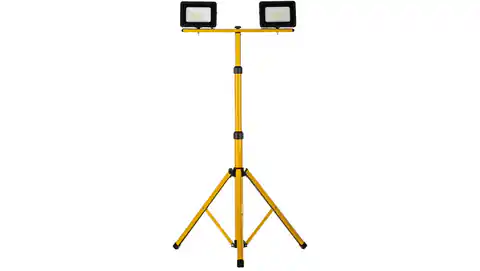 ⁨Projektor LED na statywie żółty 2x30W 2x2350lm IP65 6400K SL-S01⁩ w sklepie Wasserman.eu