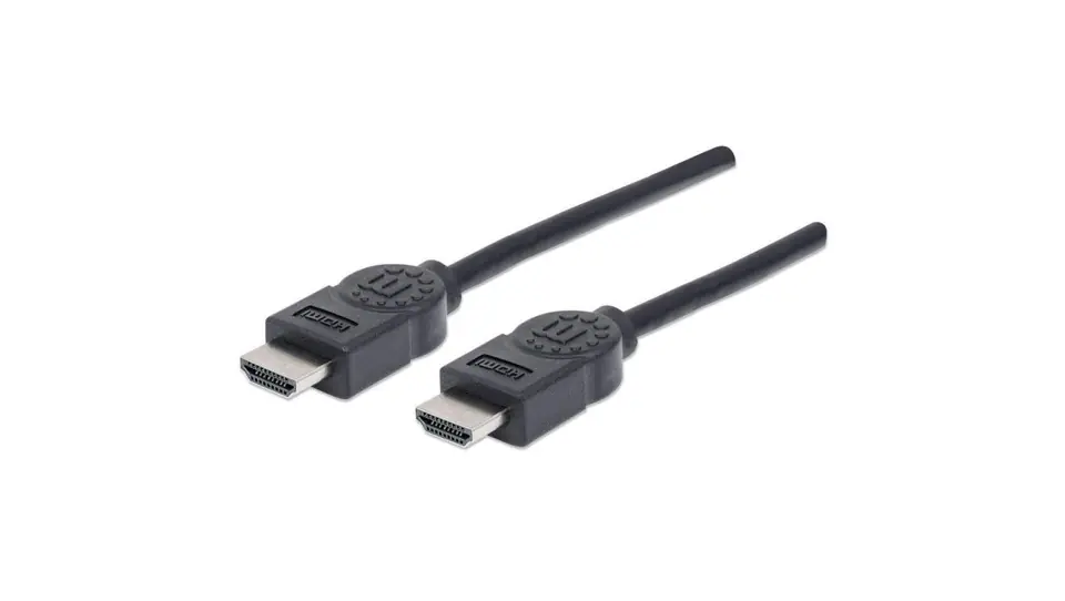 ⁨Kabel HDMI-HDMI M/M 4K*30Hz 1.8m Czarny Manhattan⁩ w sklepie Wasserman.eu