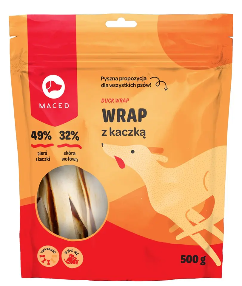 ⁨MACED Duck wrap - Dog treat - 500g⁩ at Wasserman.eu