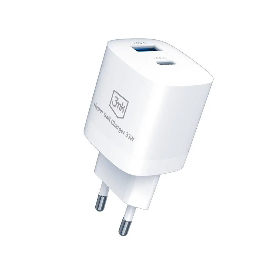 ⁨3MK Hyper GaN Charger 33W Power Delivery AC charger 1xUSB-A + 1xUSB-C⁩ at Wasserman.eu