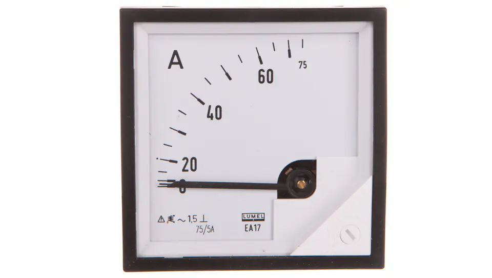 ⁨Ammeter analog 72x72 N IP50 C41 75A 75/5 operating position C3 K=90 deg without KJ EA17N approval C41400000000⁩ at Wasserman.eu