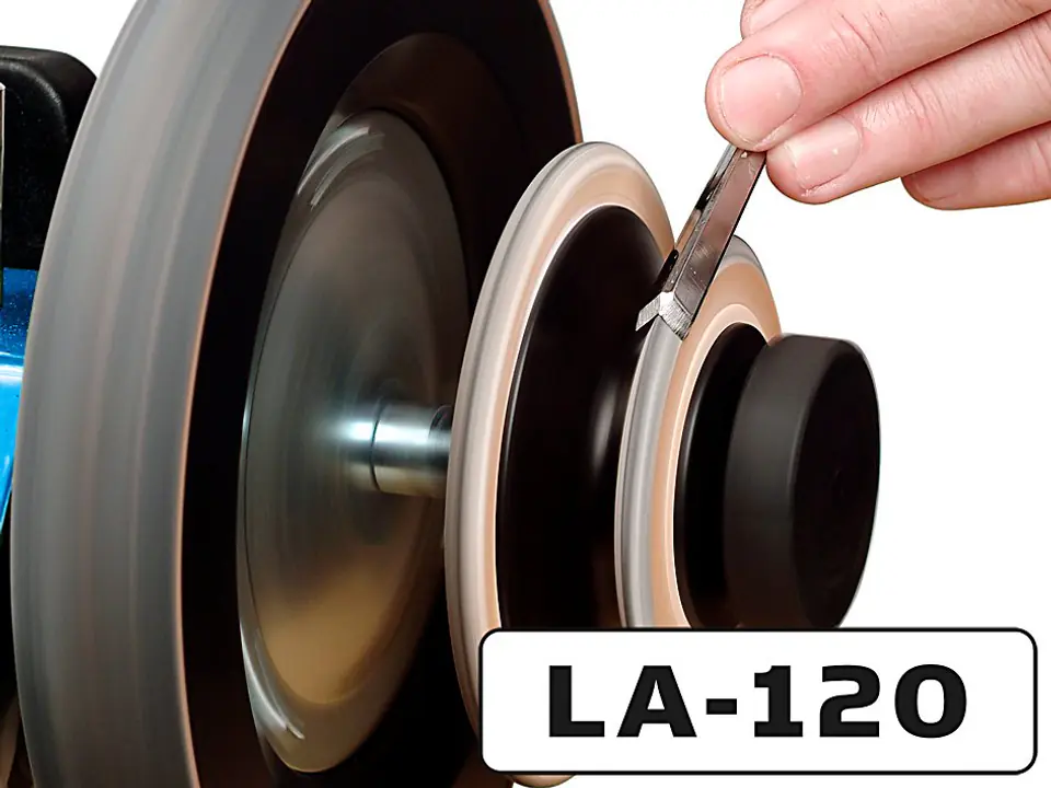 ⁨Profiled leather grinding wheel for smoothing the inner surface of concave blades LA-120 TORMEK⁩ at Wasserman.eu