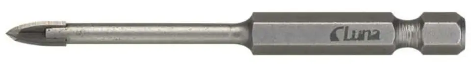 Wiertło do glazury z wierzchołkiem z węglików spiekanych i chwytem sześciokątnym 1/4" 6 mm Luna w sklepie Wasserman.eu