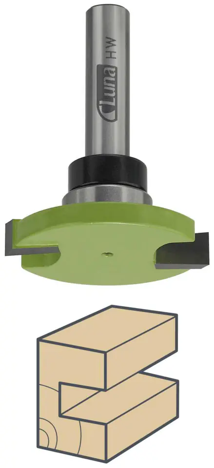 ⁨PLATE GROOVE CUTTER 36/2.5/8.5/43mm top bearing 19x8mm Luna⁩ at Wasserman.eu