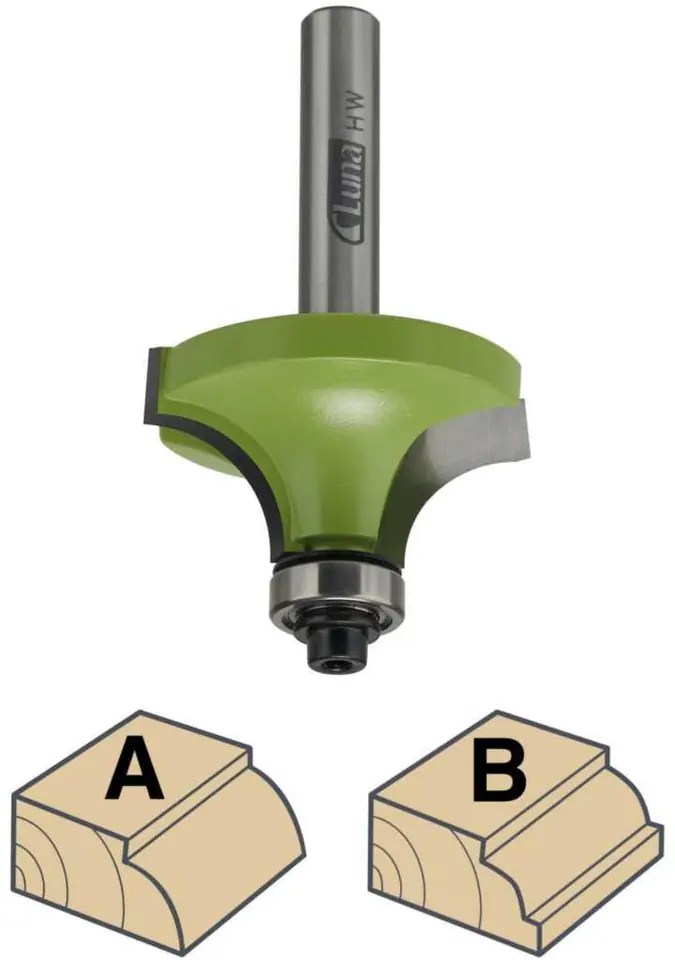 ⁨ROUNDING CUTTER 29/13/8/51/6mm bottom bearing 13x5mm Luna⁩ at Wasserman.eu