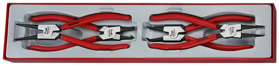 ⁨4-elementowy zestaw szczypiec do wewn. i zewn. pierścieni osadczych Teng Tools TTX474-9⁩ w sklepie Wasserman.eu