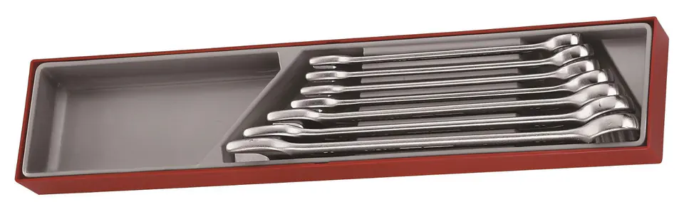 ⁨7-elementowy zestaw kluczy płasko-oczkowych Teng Tools TTX2032⁩ w sklepie Wasserman.eu