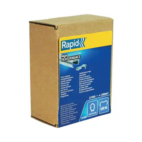 ⁨Clamp staples for fence Rapid VR16 - pack 3190 pcs.⁩ at Wasserman.eu
