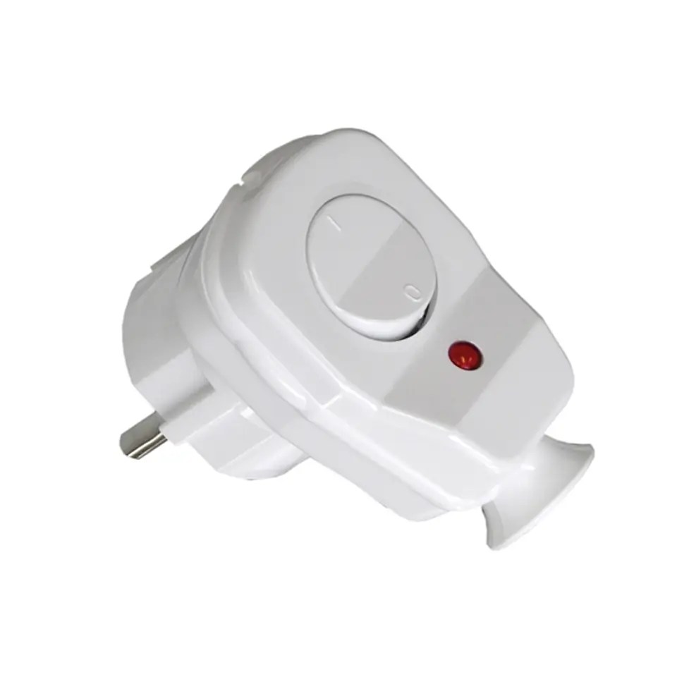 ⁨2P+Z angled plug with switch and indicator⁩ at Wasserman.eu