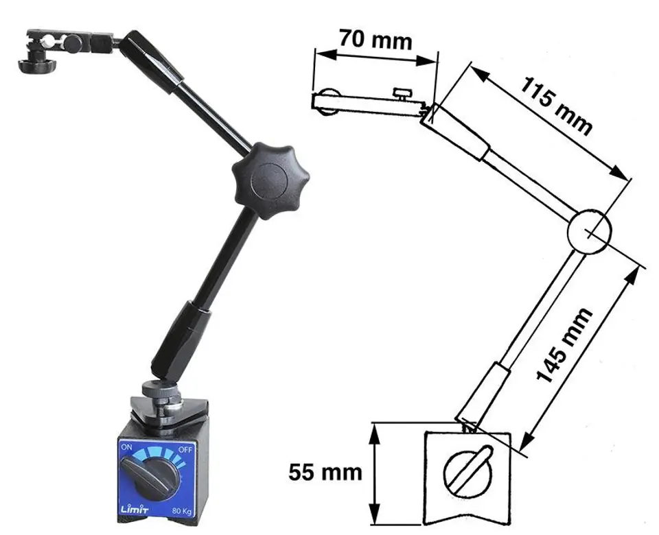 ⁨Measuring stand adjustable at the base Limit⁩ at Wasserman.eu