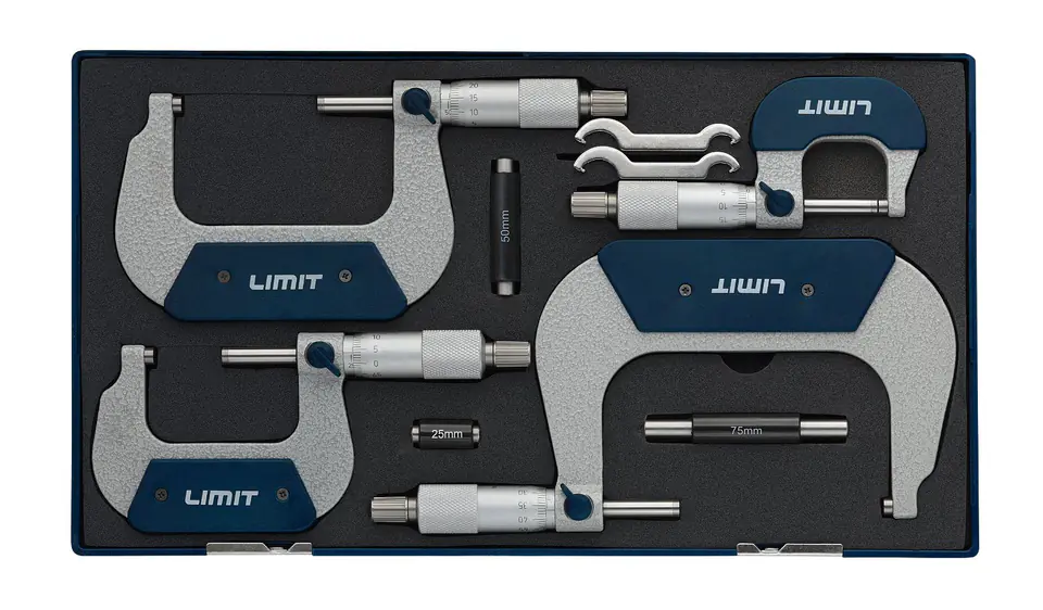 ⁨MMA Micrometer Set 0-100mm Limit⁩ at Wasserman.eu